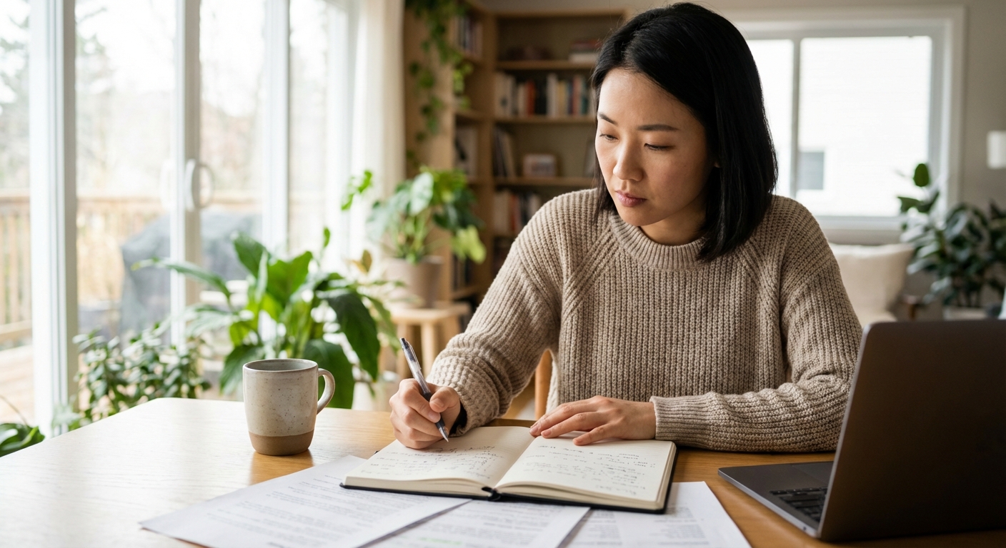 2026년 서울여성 창업아이디어 공모전 사업계획서 작성 중인 여성 창업자